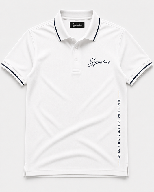 Classic White Polo T-Shirt