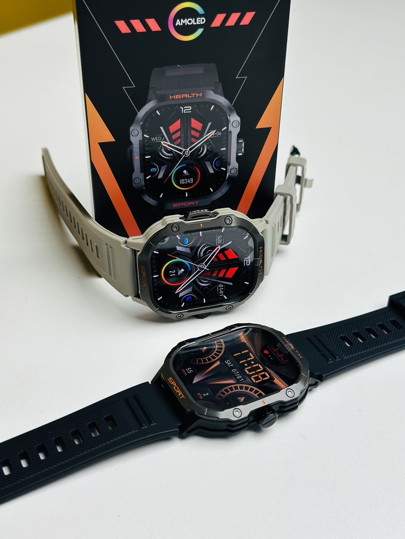 HK24 Amoled 2.01-inch Outdoor Sport Smartwatch – Green Color